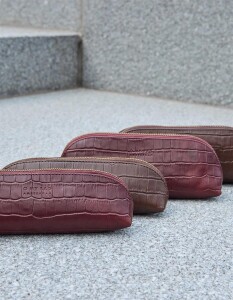 O my Bag Stifttasche Pencil Case Small Dark Cherry Croco