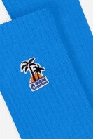 A-dam Unisex Socken Palm Tree Patch Blue