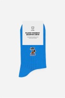 A-dam Unisex Socken Palm Tree Patch Blue