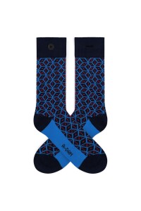 A-dam Unisex Socken Dice blue