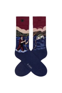A-dam Unisex Socken Fishing Trip navy