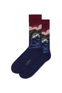 A-dam Unisex Socken Fishing Trip navy