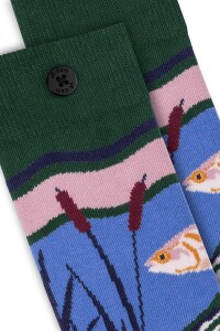 A-dam Unisex Socken Blue Pond