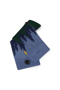 A-dam Unisex Socken Camp Trip Green
