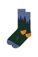 A-dam Unisex Socken Camp Trip Green