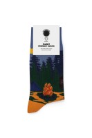 A-dam Unisex Socken Camp Trip Green