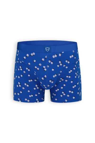 A-dam Herren Boxershorts Baseballs AOP Blue