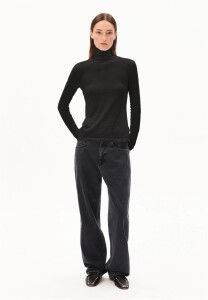 Armedangels Damen Longsleeve Grazilianaa Soft black