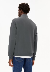 Armedangels Herren Pullover Troyer WAARLO Fleece space steel