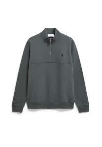 Armedangels Herren Pullover Troyer WAARLO Fleece space steel