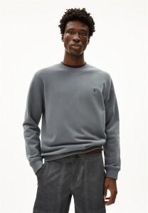 Armedangels Herren Pullover BAARO Loop space steel
