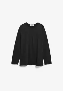 Armedangels Herren Longsleeve Jaames brushed black