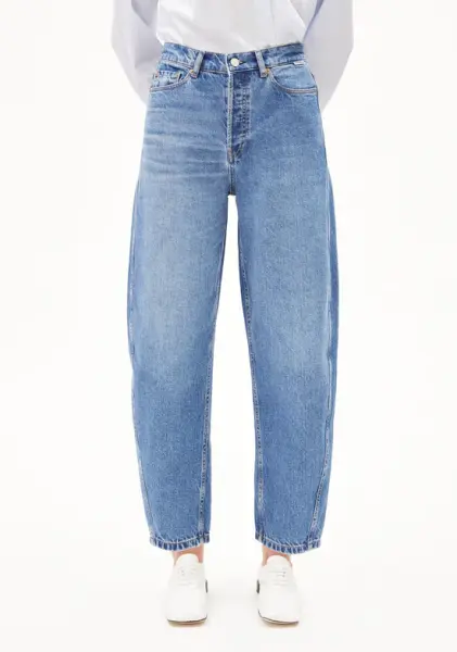 Armedangels Damen Jeans Baarly  High waist Barrel Jean chrunchy