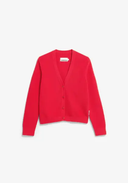 Armedangels Damen Strickjacke Menaal links links mars red