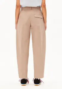 Armedangels Damen Hose BARREL LEG TWILL PANT true camel