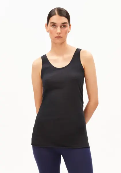 Armedangels Damen Top Single Jersey black