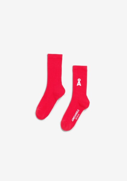 Armedangels Unisex Socken Saamus Bold mars red