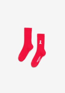 Armedangels Unisex Socken Saamus Bold mars red