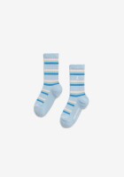 Armedangels Unisex Socken Stripe Socks blue glow