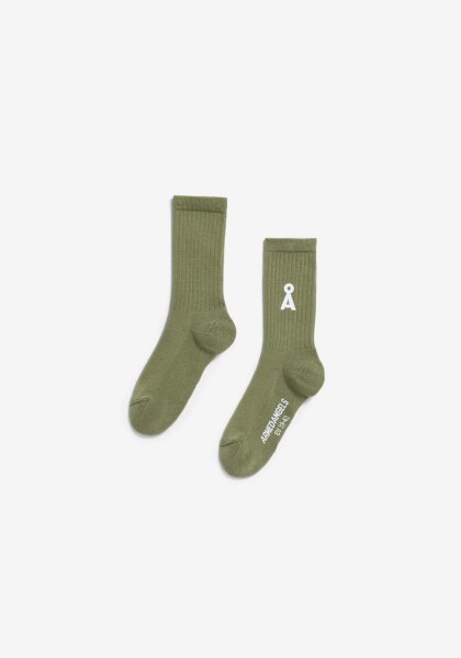 Armedangels Unisex Socken Saamus Bold fatigue green