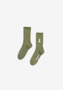 Armedangels Unisex Socken Saamus Bold fatigue green
