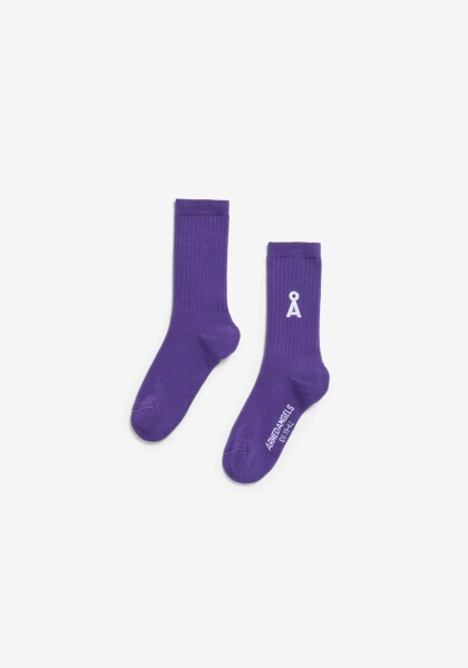 Armedangels Unisex Socken Saamus Bold pungent purple