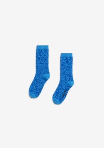 Armedangels Unisex Socken Leopard Socks marine blue