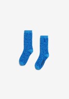 Armedangels Unisex Socken Leopard Socks marine blue