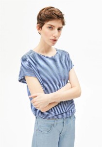 Armedangels Damen T-Shirt slub jersey stripe...
