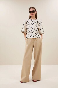 by bar Damen Hose Benji Canvas dark sand