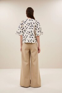 by bar Damen Hose Benji Canvas dark sand