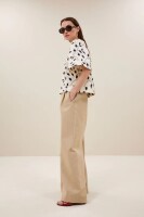 by bar Damen Hose Benji Canvas dark sand