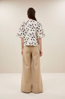by bar Damen Hose Benji Canvas dark sand