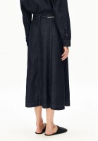 Armedangels Damen Rock panelled denim midi skirt rinse