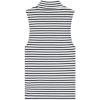 KnowledgeCotton Damen Top rib mock neck 2010013 navy