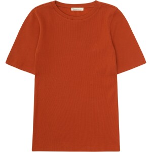 KnowledgeCotton Damen T-Shirt Rib T-Shirt 2010014 burnt...