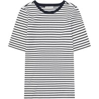 KnowledgeCotton Damen T-Shirt Rib T-Shirt 2010014 navy
