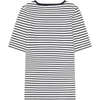 KnowledgeCotton Damen T-Shirt Rib T-Shirt 2010014 navy