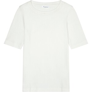 KnowledgeCotton Damen T-Shirt Rib T-Shirt 2010014 star white L
