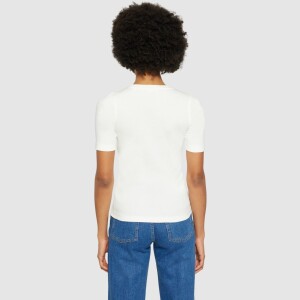 KnowledgeCotton Damen T-Shirt Rib T-Shirt 2010014 star white L
