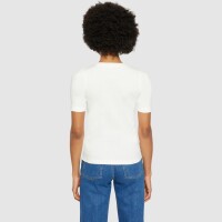 KnowledgeCotton Damen T-Shirt Rib T-Shirt 2010014 star white L