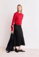 Armedangels Damen Rock Lenovaa satin slip-skirt black