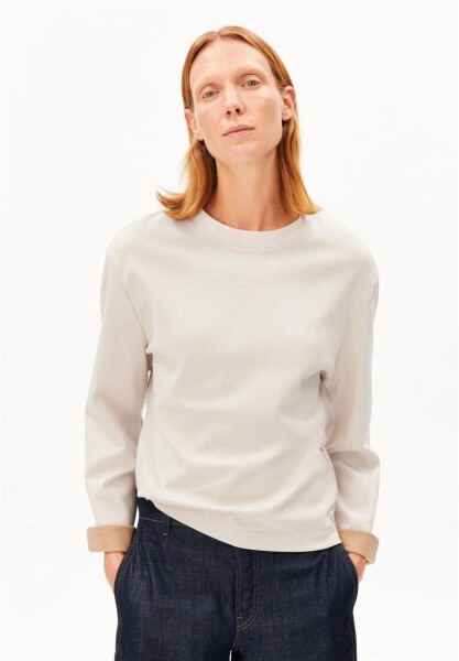 Armedangels Damen Longsleeve UN-WASTED undyed-cinnamon dust