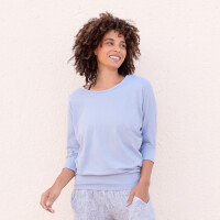 Jaya Damen T-Shirt 3/4 Shirt Shirley sky blue S