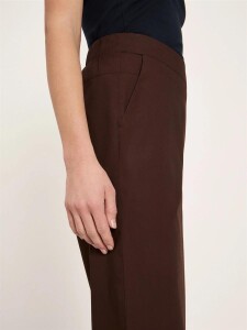 Lanius Damen Hose verkürzte Hose GOTS chocolate