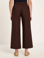 Lanius Damen Hose verkürzte Hose GOTS chocolate