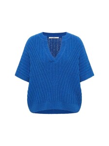 Lanius Damen Pullover Bouclé Pullunder GOTS lapis