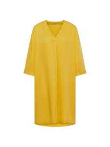 Lanius Damen Kleid mit V-Ausschnitt dark kiwi