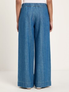 Lanius Damen Hose Jeans mit Gummibund GOTS mid blue denim