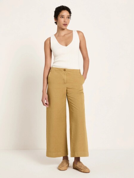 Lanius Damen Hose verkürzte Hose OCS khaki